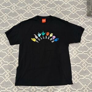 Full send black unisex t shirt never worn with sign language design